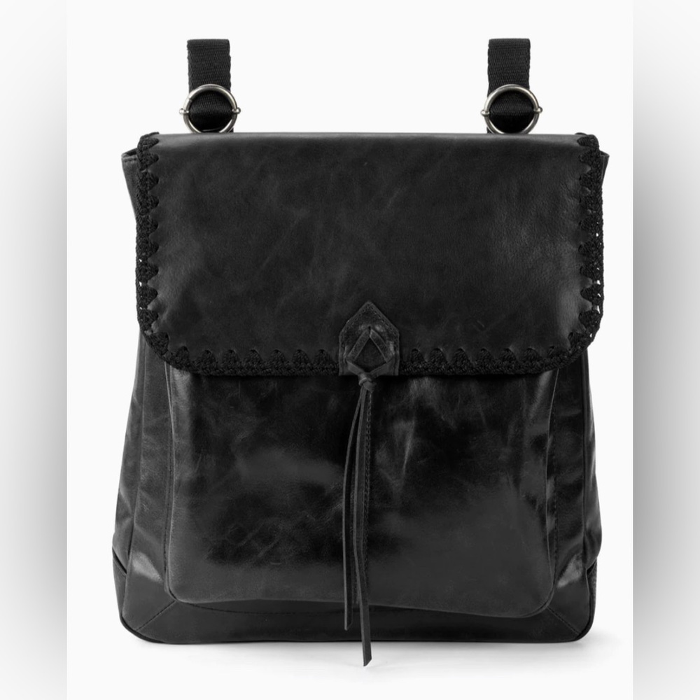 The Sak Ventura Convertible Leather Messenger Crossbody Backpack Bag Purse